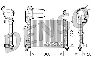 Радиатор охлаждения DENSO DRM09134