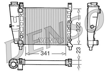 Радиатор охлаждения DENSO DRM09141