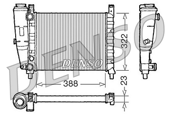 Радиатор охлаждения DENSO DRM09142