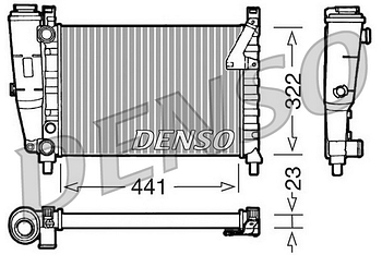 Радиатор охлаждения DENSO DRM09143