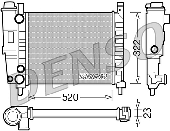 Радиатор охлаждения DENSO DRM09144
