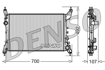 Радиатор охлаждения DENSO DRM09170