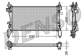Радиатор охлаждения DENSO DRM09173