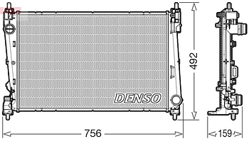 Радиатор охлаждения DENSO DRM09178