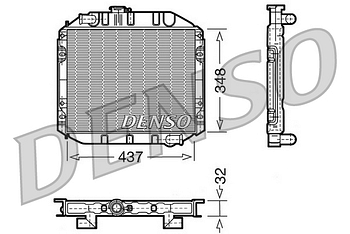 Радиатор охлаждения DENSO DRM10001