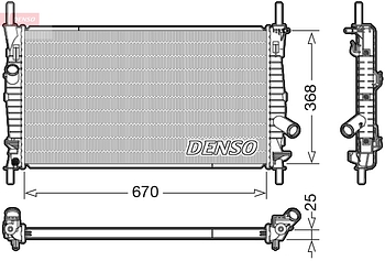 Радиатор охлаждения DENSO DRM10004