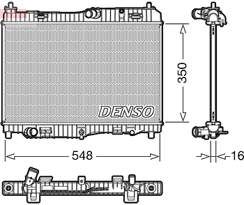 Радиатор охлаждения DENSO DRM10005