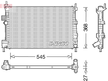 Радиатор охлаждения DENSO DRM10009