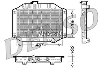 Радиатор охлаждения DENSO DRM10010