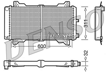 Радиатор охлаждения DENSO DRM10012
