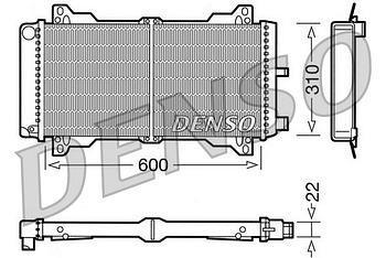 Радиатор охлаждения DENSO DRM10013