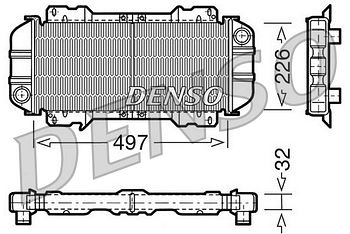 Радиатор охлаждения DENSO DRM10015