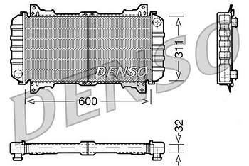 Радиатор охлаждения DENSO DRM10016