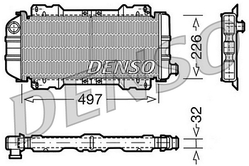 Радиатор охлаждения DENSO DRM10017