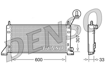 Радиатор охлаждения DENSO DRM10020