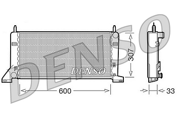 Радиатор охлаждения DENSO DRM10021