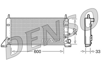 Радиатор охлаждения DENSO DRM10023