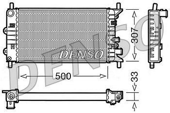 Радиатор охлаждения DENSO DRM10024