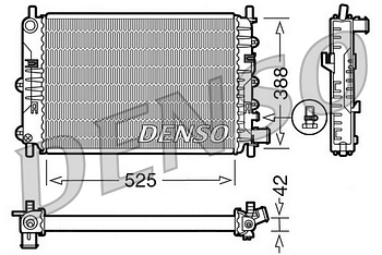 Радиатор охлаждения DENSO DRM10026