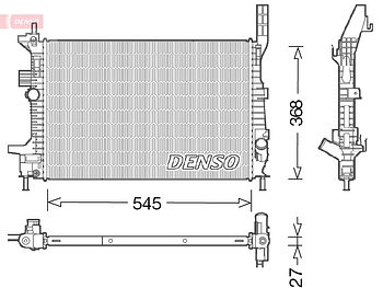 Радиатор охлаждения DENSO DRM10028