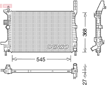 Радиатор охлаждения DENSO DRM10029