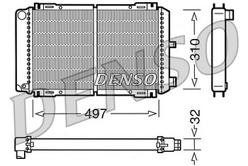 Радиатор охлаждения DENSO DRM10031
