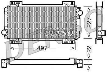 Радиатор охлаждения DENSO DRM10032