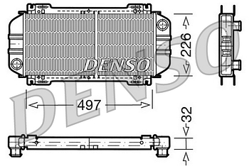 Радиатор охлаждения DENSO DRM10033