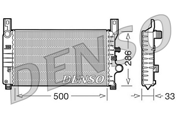 Радиатор охлаждения DENSO DRM10034