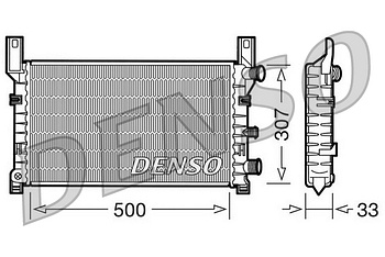 Радиатор охлаждения DENSO DRM10035