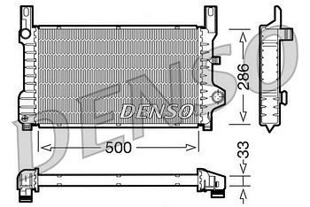Радиатор охлаждения DENSO DRM10036