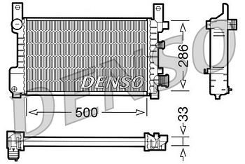 Радиатор охлаждения DENSO DRM10037