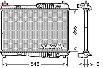 Радиатор охлаждения DENSO DRM10043