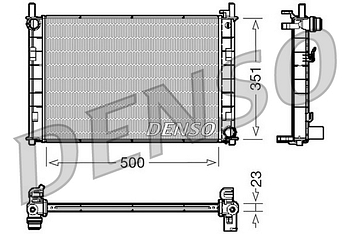 Радиатор охлаждения DENSO DRM10045