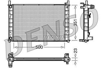 Радиатор охлаждения DENSO DRM10046
