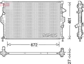 Радиатор охлаждения DENSO DRM10048