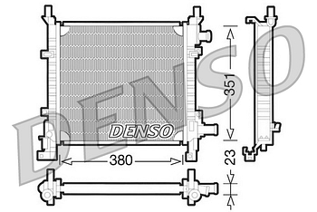 Радиатор охлаждения DENSO DRM10061