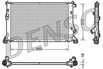 Радиатор охлаждения DENSO DRM10076