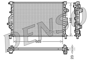 Радиатор охлаждения DENSO DRM10077