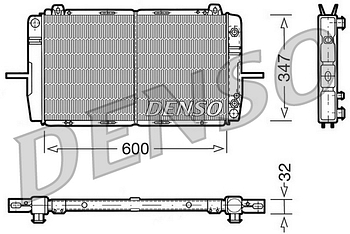 Радиатор охлаждения DENSO DRM10083