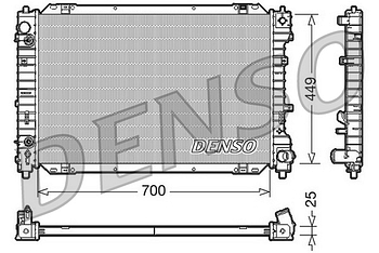 Радиатор охлаждения DENSO DRM10087