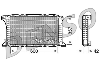 Радиатор охлаждения DENSO DRM10090