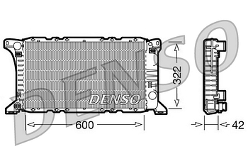 Радиатор охлаждения DENSO DRM10091