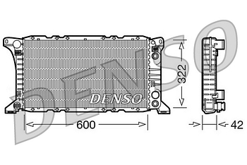 Радиатор охлаждения DENSO DRM10092