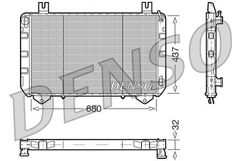 Радиатор охлаждения DENSO DRM10094