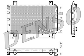 Радиатор охлаждения DENSO DRM10095