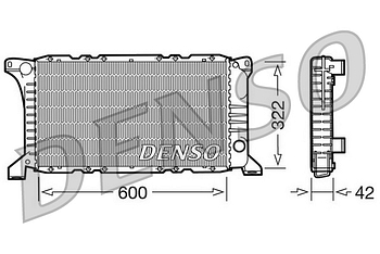 Радиатор охлаждения DENSO DRM10097