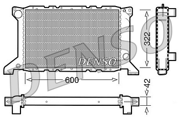 Радиатор охлаждения DENSO DRM10098