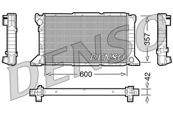 Радиатор охлаждения DENSO DRM10100