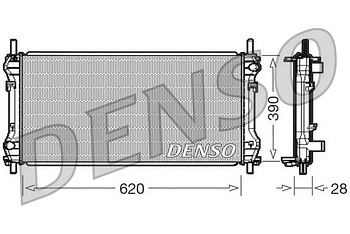 Радиатор охлаждения DENSO DRM10102